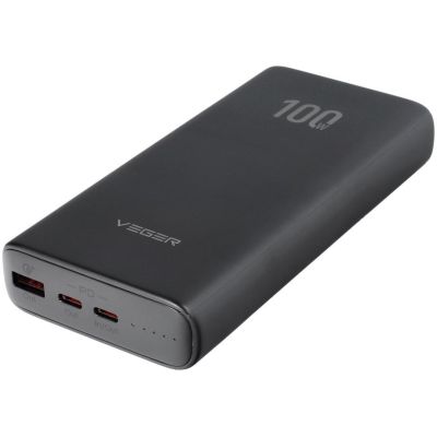 VEGER T100 Power Bank Lithium-Ion (Li-Ion) 20000 mAh Black