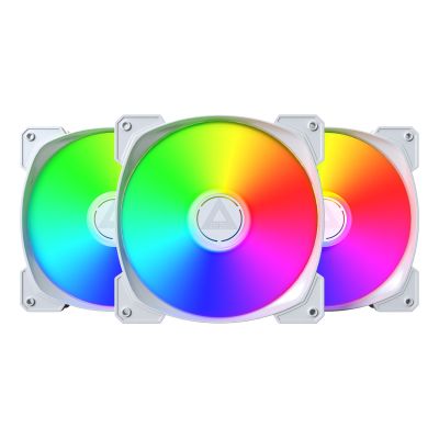 2. MONTECH HP140 ARGB PWM fan 140x140x25 white 3 pcs. (HP140 ARGB PWM (W) 3 IN 1)