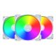 2. MONTECH HP140 ARGB PWM fan 140x140x25 white 3 pcs. (HP140 ARGB PWM (W) 3 IN 1)