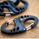 10. Mil-Tec S-Hook Carabiner Set – Black