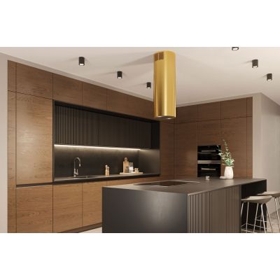 6. MAAN Elba PB 31 Glossy Gold Cooker Hood