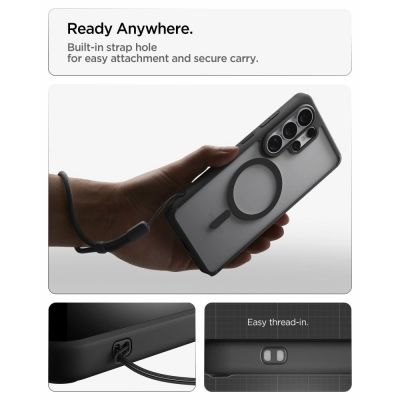 13. Spigen Ultra Hybrid Mag MagSafe Case for Samsung Galaxy S26 Ultra - Clear Black