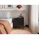 3. Bedside table 2 pcs SIENA 44.5x40x59 black matt