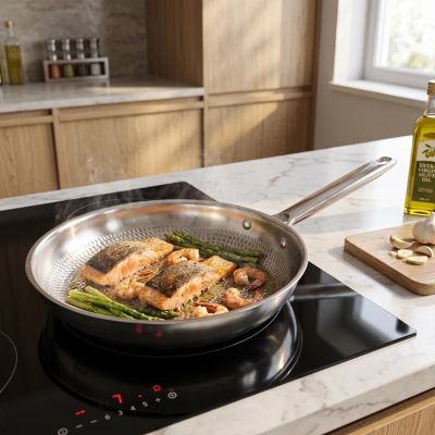 4. HAMMERED Steel Frying Pan 20 cm MR-1229-20 MAESTRO