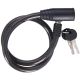 SPIRAL BIKE LOCK WITH KEY 1.2x65CM BLACK DUNLOP