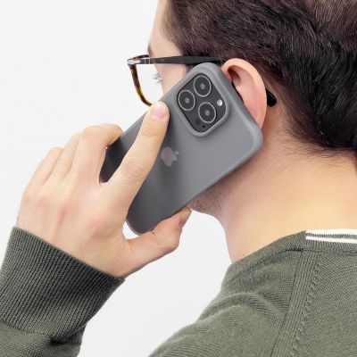 3. Kingxbar Plain Series case cover for iPhone 13 Pro silicone case gray