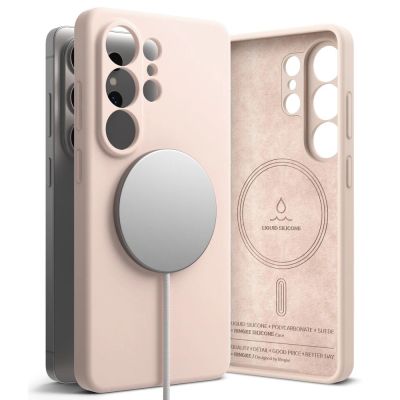 Ringke Silicone MagSafe Case for Samsung Galaxy S26 Ultra - Pink