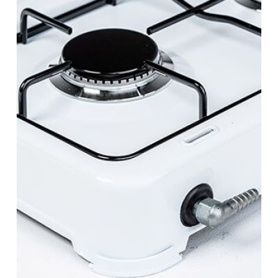 9. Ravanson K-02T 2-burner adjustable gas stove (white)