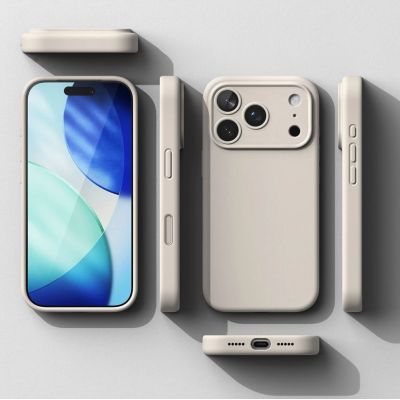 7. Ringke Silicone Magnetic MagSafe Case for iPhone 17 Pro Max - Beige