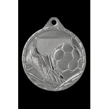 Silver steel medal - Football