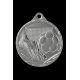 Silver steel medal - Football