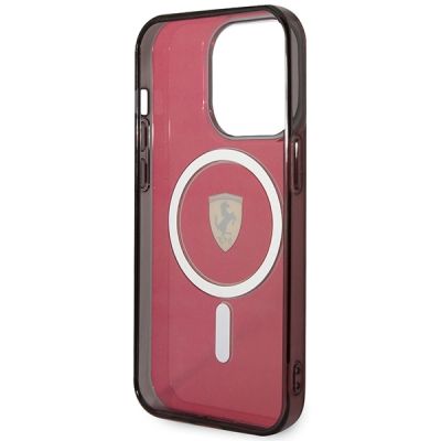 7. Ferrari FEHMP14XURKR iPhone 14 Pro Max 6.7" red/red hardcase Translucent Magsafe