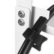 6. MACLEAN UNDERDESK CABLE ORGANIZER, MAX LOAD 5KG, WHITE MC-105 W