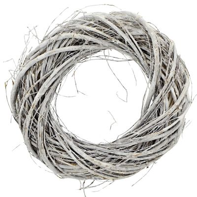 2. DECORATIVE WREATH 20 CM WHITE