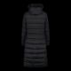 5. CMP women's long winter coat, insulated jacket with hood, black (34K0046F/U901)