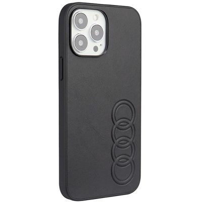 2. Audi Synthetic Leather iPhone 13 Pro Max 6.7" black/black hardcase AU-TPUPPCIP13PM-TT/D1-BK