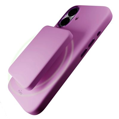 7. Puro Icon Mag Pro MagSafe Silicone Case for iPhone 16 - Pink
