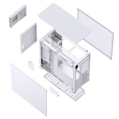 5. Jonsbo D41 screen computer case, white