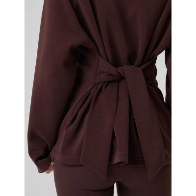 5. Women's regular sweatshirt with ties and modal 4F 4FRSS26TSWSF2784-80S