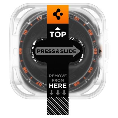 2. Spigen Glas.TR EZ Fit AC 2-Pack Tempered Glass for Samsung Galaxy Watch Ultra 47mm