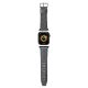Karl Lagerfeld Saffiano Monogram strap for Apple Watch 38/40/41mm - silver