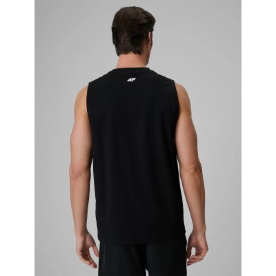 2. Men's relaxed sleeveless T-shirt with print 4F 4FRSS26TSLEM365-20S