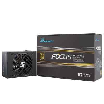 6. Seasonic FOCUS SGX-750 (2021) 750 W 20+4 pin ATX SFX Black Power Supply Module