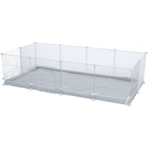 Indoor run, for guinea pigs/rabbits, white, 140 x 35 x 70 cm