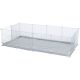 Indoor run, for guinea pigs/rabbits, white, 140 x 35 x 70 cm