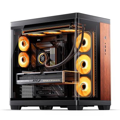 12. Jonsbo TK-4 Wood Tower Black, Wood