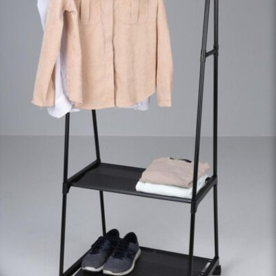 3. EXCELLENT HOUSEWARE SINGLE CLOTHES HANGER AND 2 SHELVES