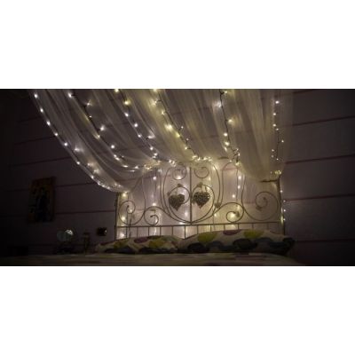 7. Twinkly Strings – 250 RGB+W String Light, transparent cable, Type F plug