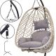 5. COCOON HANGING CHAIR WITH FRAME 195CM LIGHT GRAY 120KG