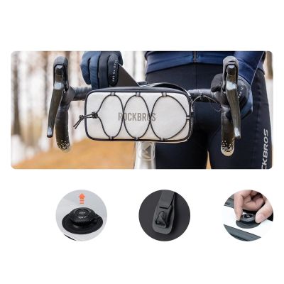 6. Rockbros TL001 ROAD TO SKY 1.9L Handlebar Bag Waterproof - White