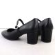 4. Black Sergio Leone PB176 low-heel pumps with strap