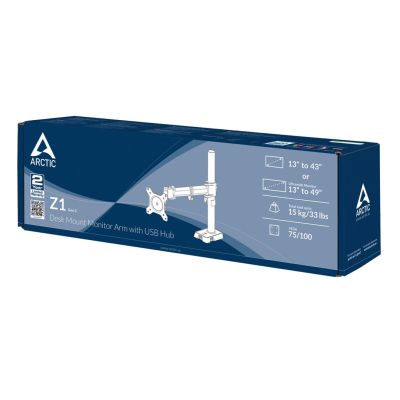 7. ARCTIC Z1 (Gen 3) 96.5 cm (38") Desk Black