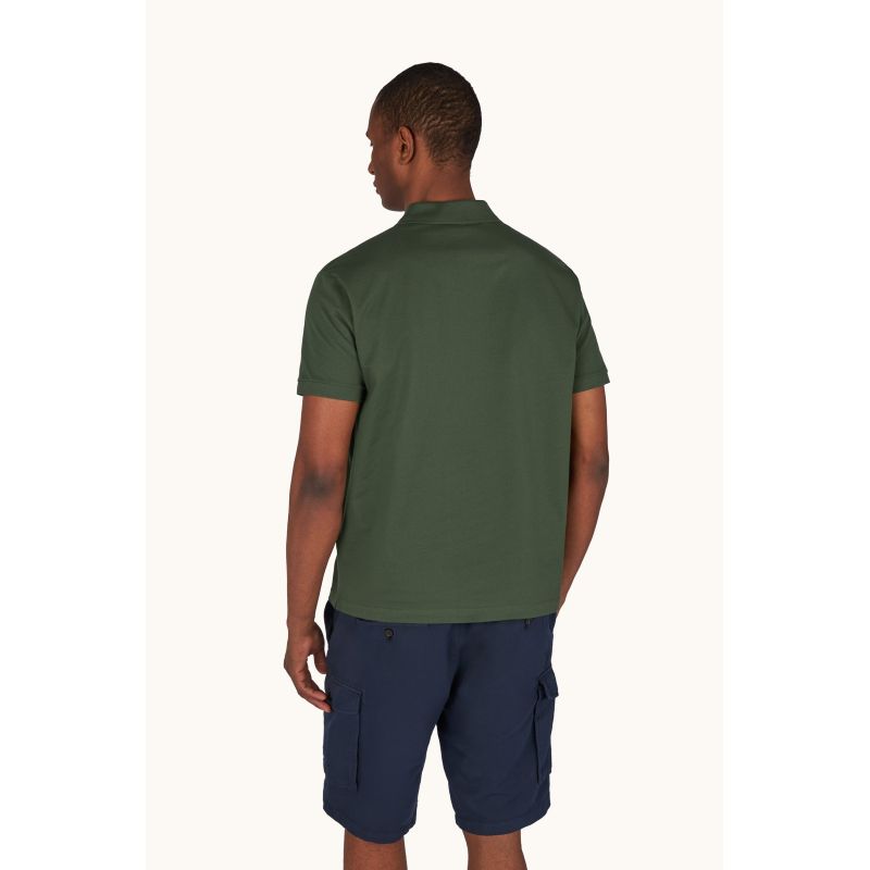 2. Paul&Shark men's polo shirt, olive cotton, 99311001-89 – classic, sporty elegance