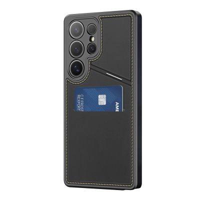 10. Dux Ducis Rafi II Case for Samsung Galaxy S25 Ultra with Stand and Wallet - Black