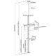 11. LCD TV mount (motorized) - Plastic, Aluminum, Steel - Screen size: 94-165.1 cm (37"-65")