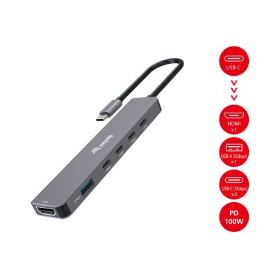 5. Equip 133500 Docking Station Wired USB 3.2 Gen 1 (3.1 Gen 1) Type-C Gray