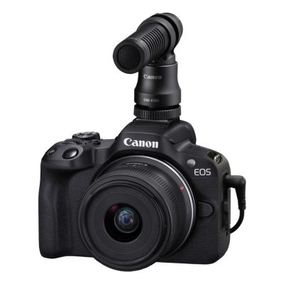 12. Canon EOS R50 + RF-S 18-45mm CREATOR KIT Camera with 24.2 MP