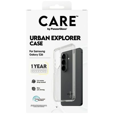 6. CARE by PanzerGlass Urban Explorer Transparent Case for Samsung Galaxy S26 - transparent