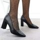 7. Black pumps with pointed toe, black Sergio Leone PB216