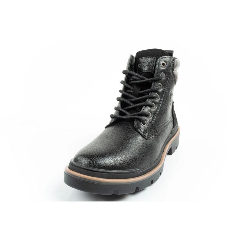 12. Wrangler Nevada men's shoes Chelsea boots elegant fashionable lace-up black