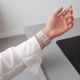 5. Tech-Protect Nylon Clasp Strap for Samsung Galaxy Watch 40/44/46 mm - Beige