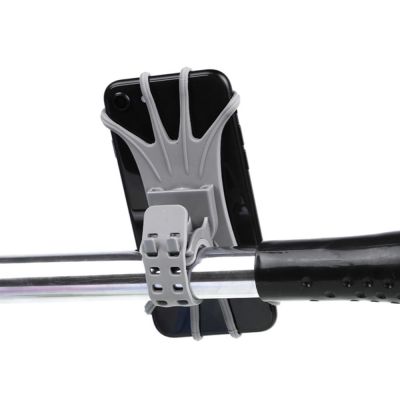 3. Swivel silicone bike holder with replaceable head - black