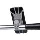 3. Swivel silicone bike holder with replaceable head - black