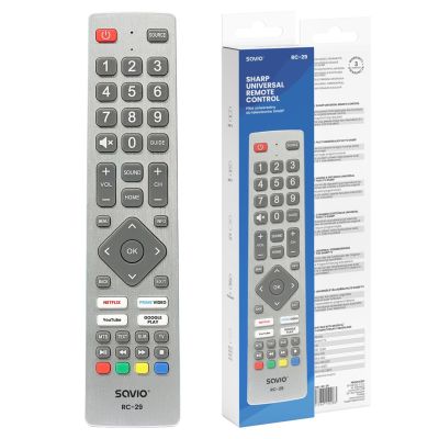 3. SAVIO UNIVERSAL REMOTE CONTROL/REPLACEMENT FOR SHARP TV - SMART TV RC-29