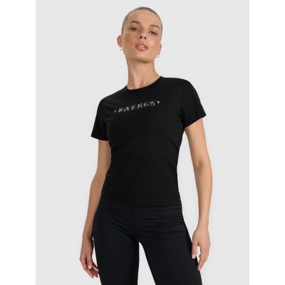 6. Women's printed T-shirt 4F 4FRAW25TTSHF3228-20S