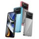 3. Outer Space Case for Xiaomi Poco X4 Pro 5G cover with a flexible frame blue
